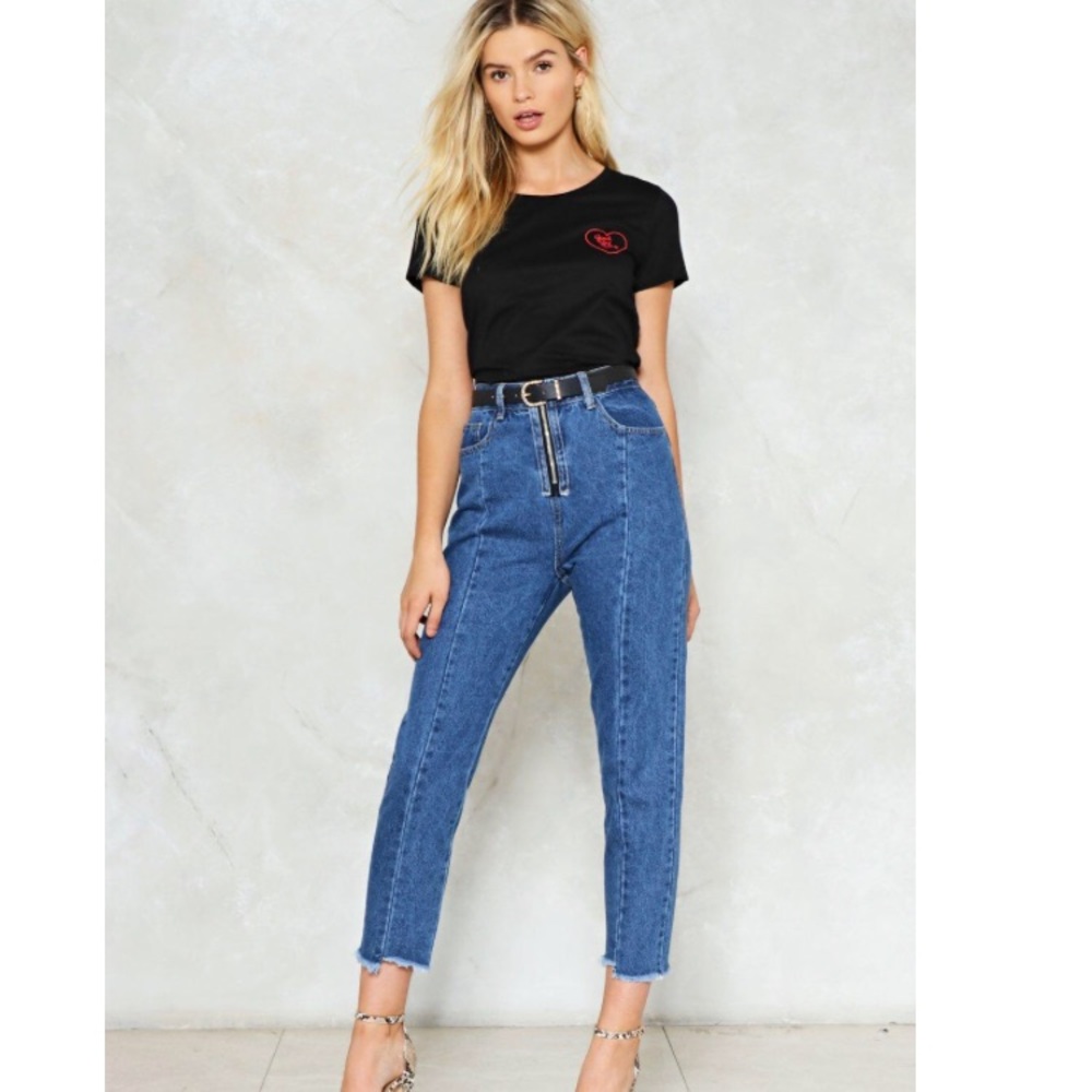 Brand new High waisted cropped jean